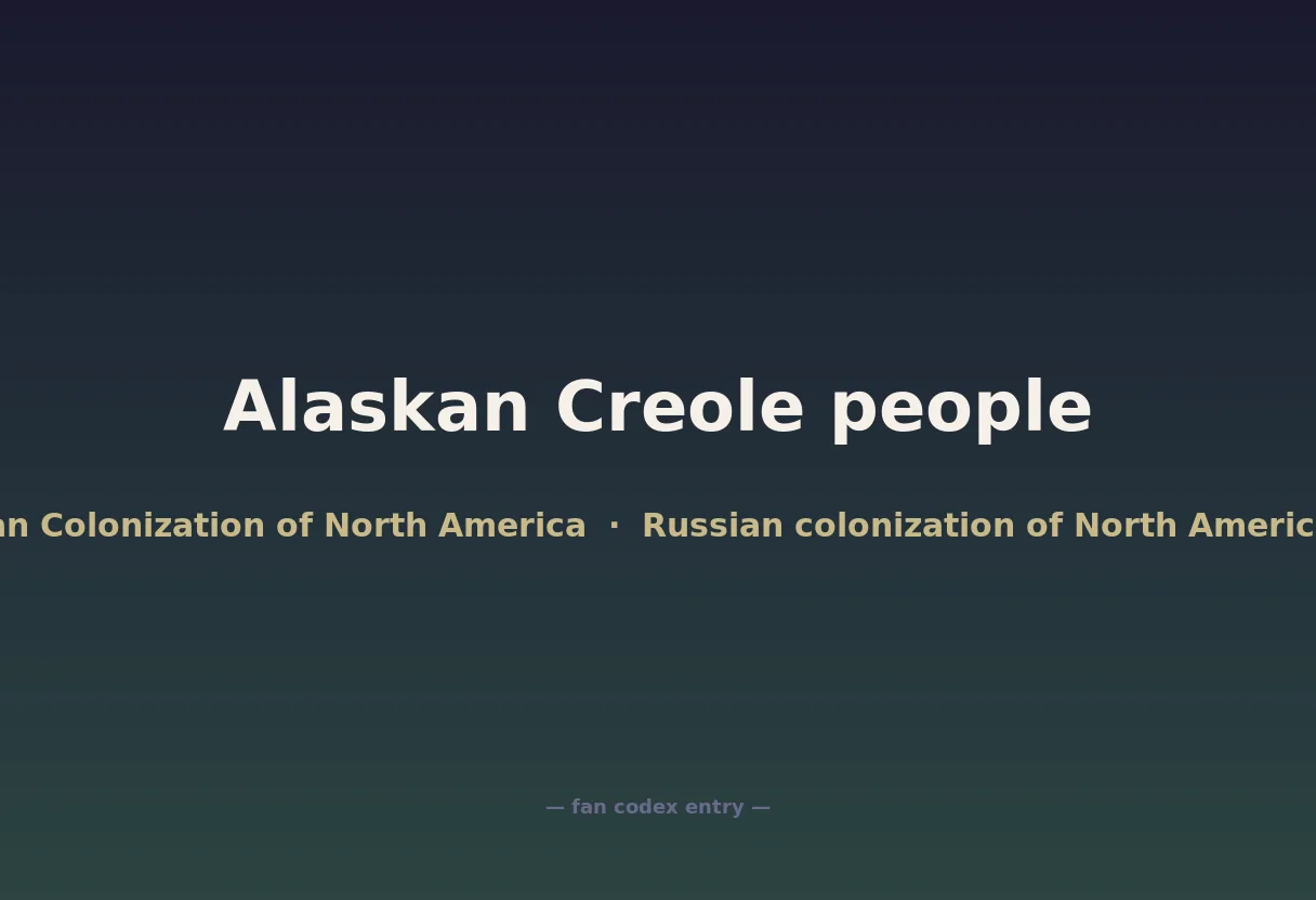 Alaskan Creole people